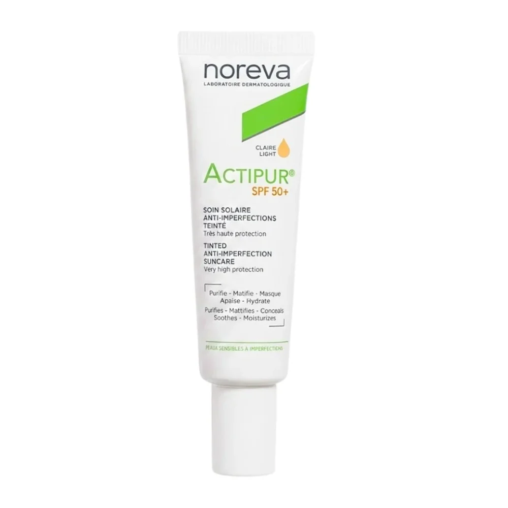 Noreva Actipur Ecran Solaire Anti Imperfection Teinte Claire Spf50 30ml