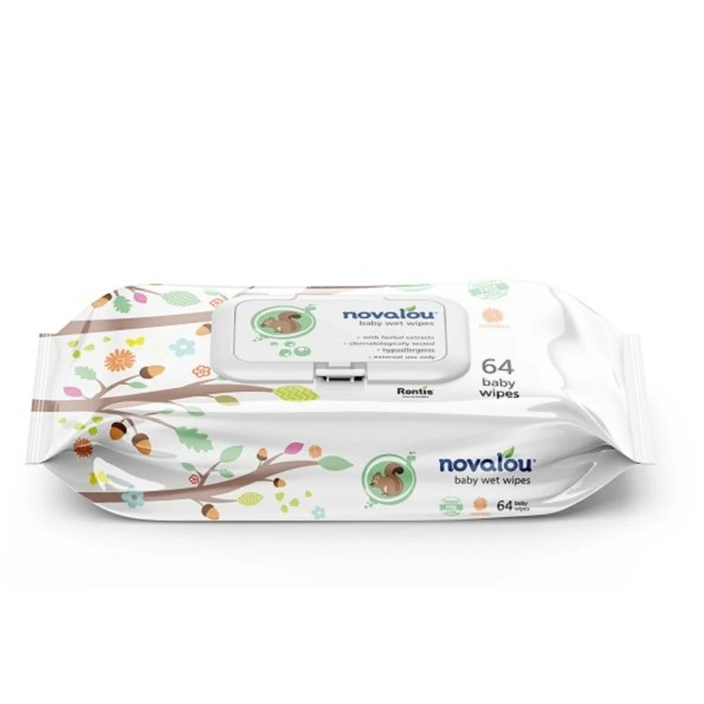 Novalou Baby Lingettes 64 Pieces