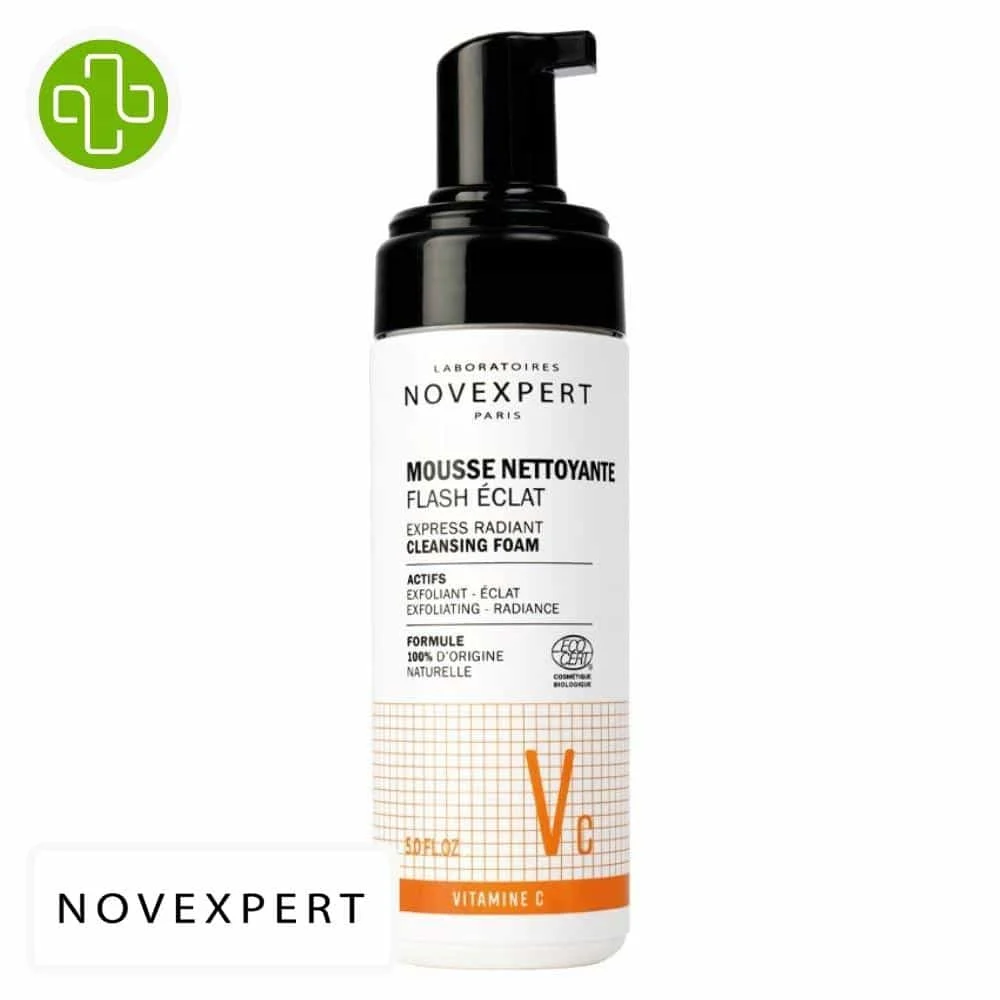 Novexpert Vc Vitamine C Mousse Nettoyante Flash Eclat 150ml