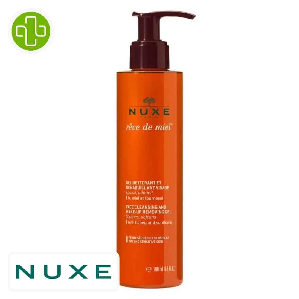 Nuxe Reve De Miel Gel Nettoyant Et Demaquillant Apaisant 200ml