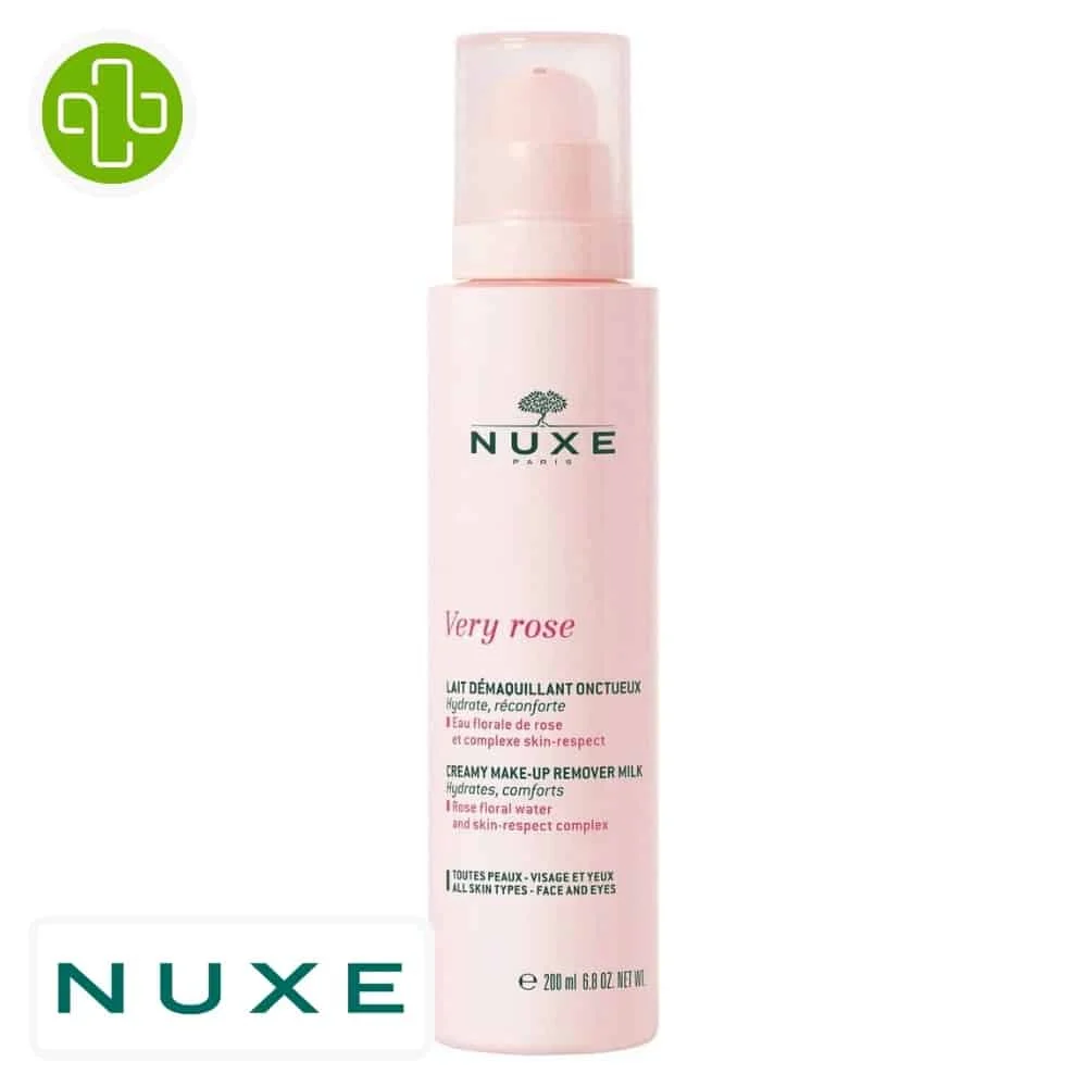 Nuxe Very Rose Lait Demaquillant Onctueux 200ml