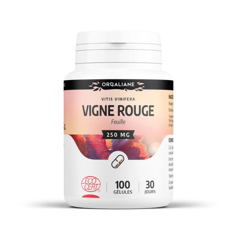 Orgaliane Vigne Rouge 100 Gelules