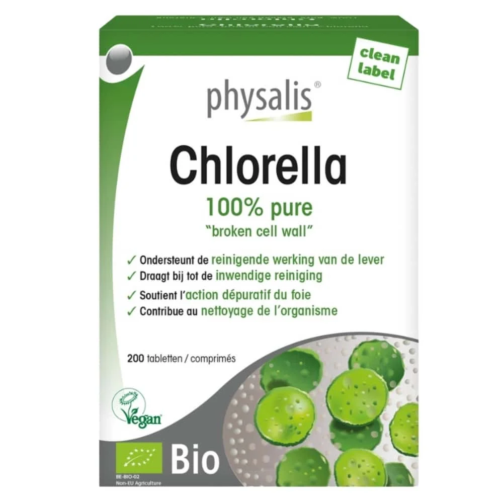 Physalis Chlorella 100 Pure Action Du Foie 200 Comprimes