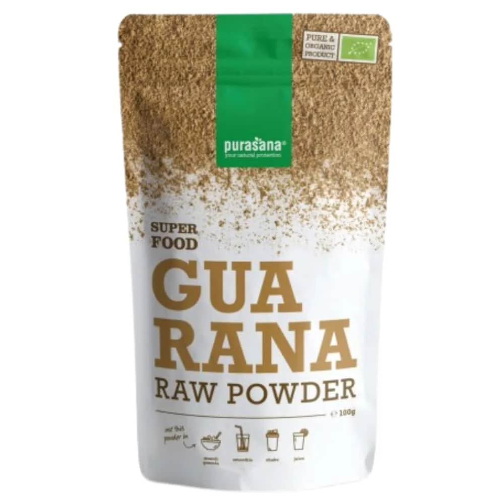 Poudre De Guarana Bio 100 Gr Purasana