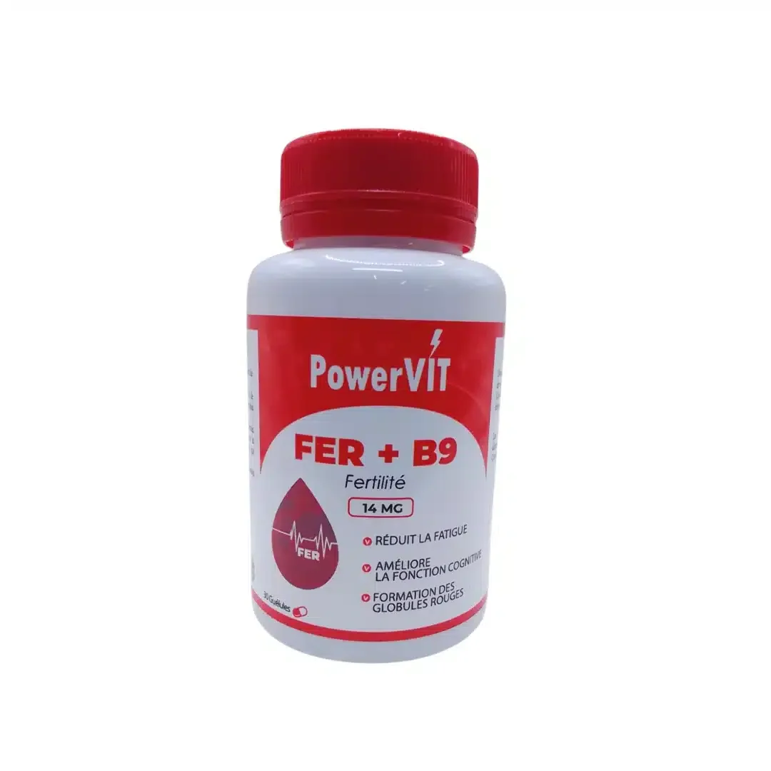 Powervit Fer B9 14mg 30 Gelules