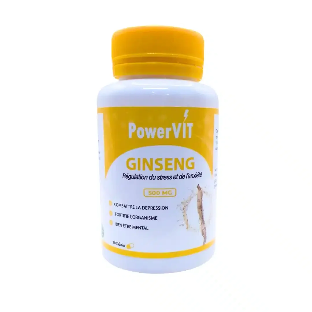 Powervit Ginseng 500mg 60 Gelules