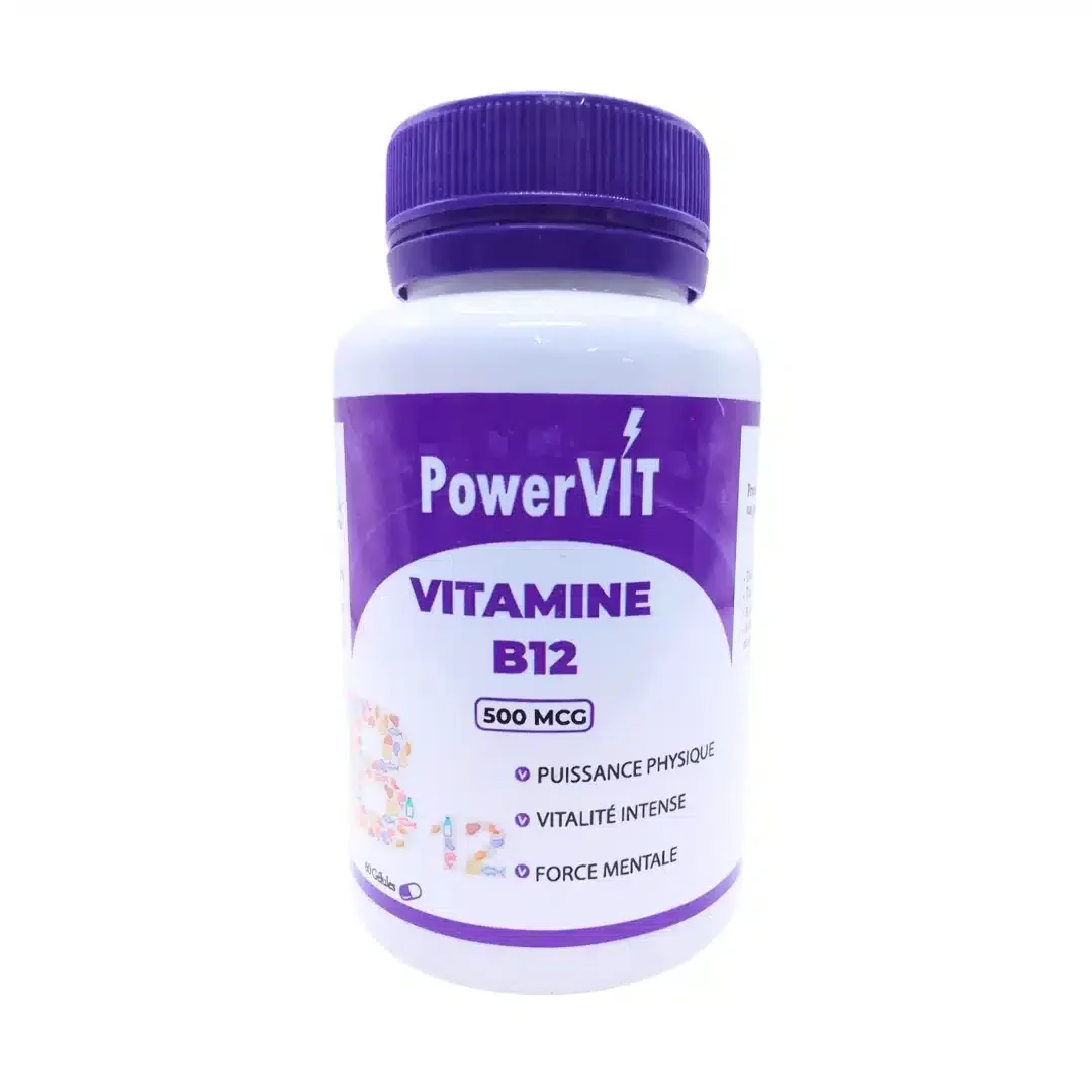Powervit Vitamine B12 500mcg 60 Gelules