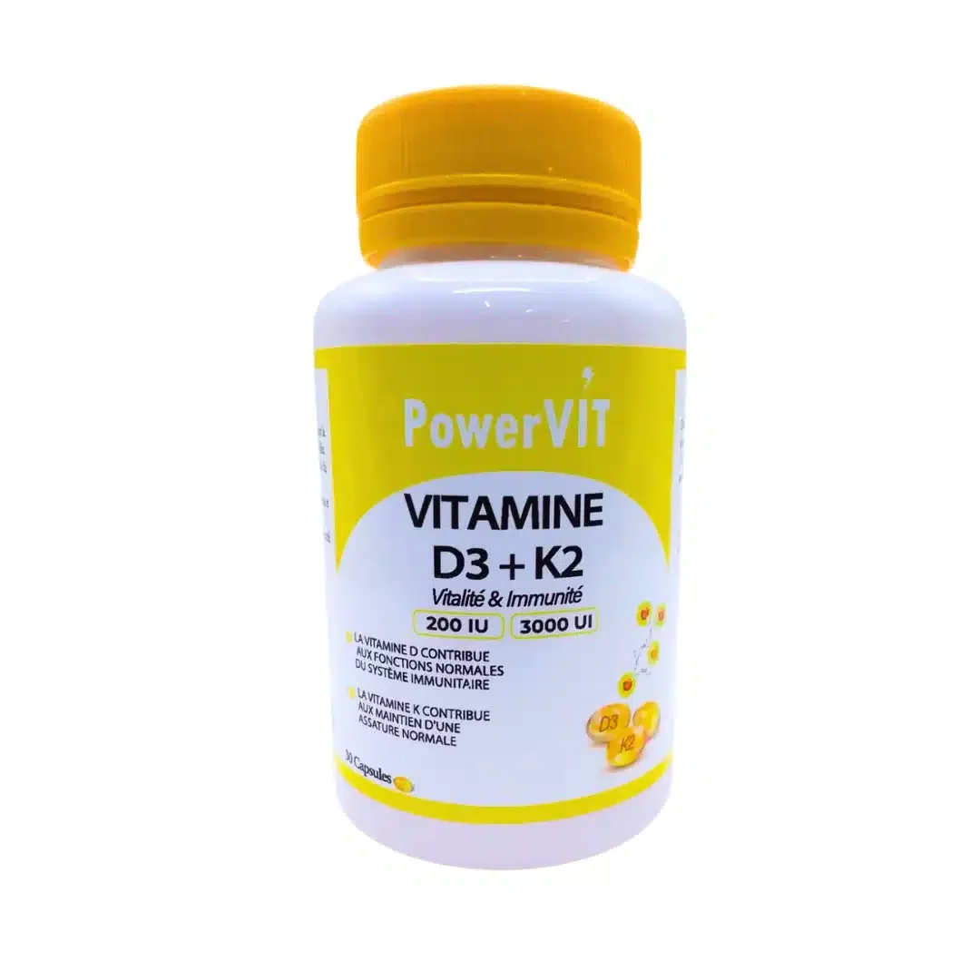Powervit Vitamine D3k2 30 Capsules
