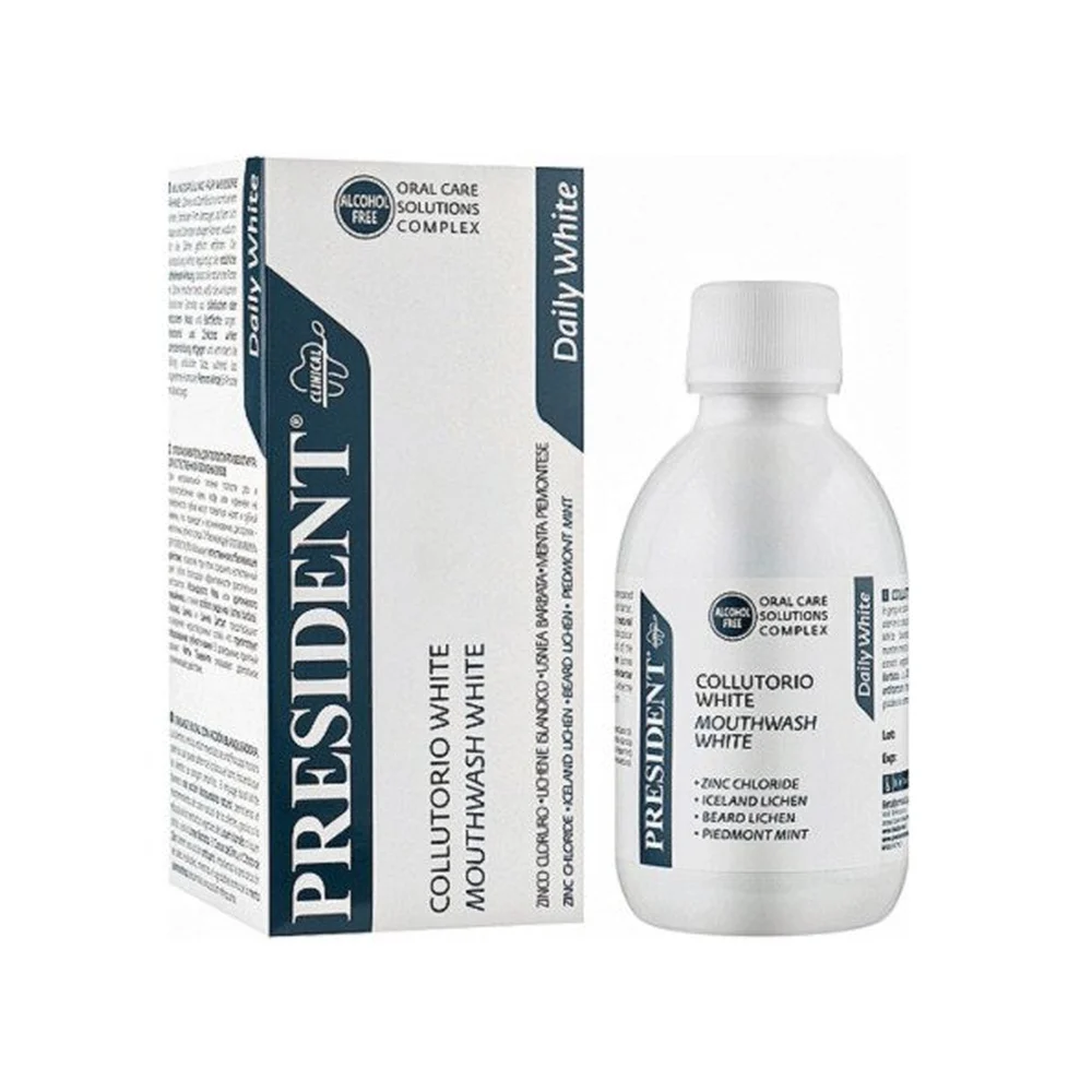 President Bain De Bouche White 200ml