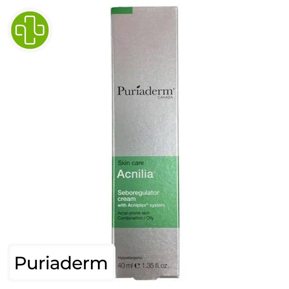Puriaderm Acnilia Creme Seboregulatrice 40ml