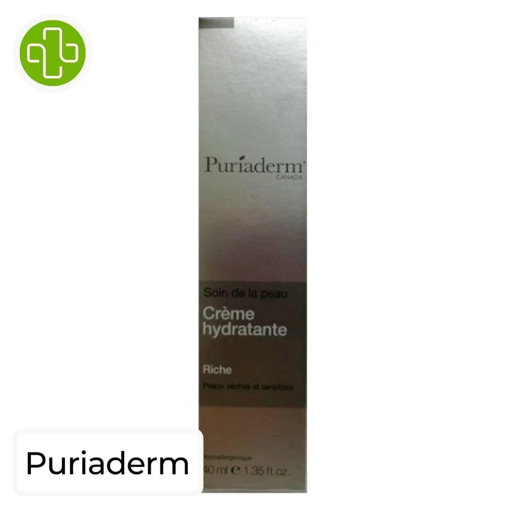 Puriaderm Creme Hydratante Riche 40ml