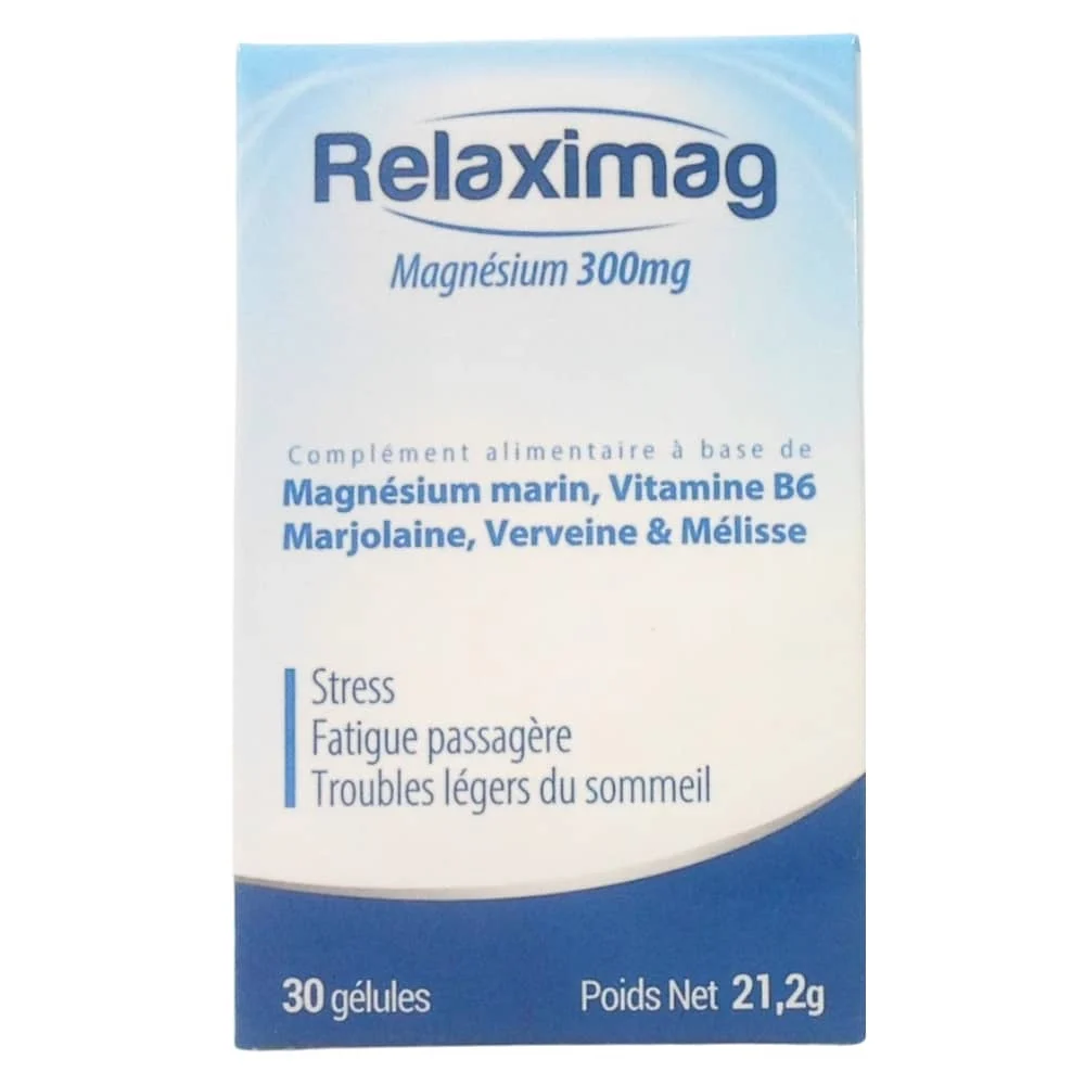 Relaximag Magnesium 300mg 30 Gelules
