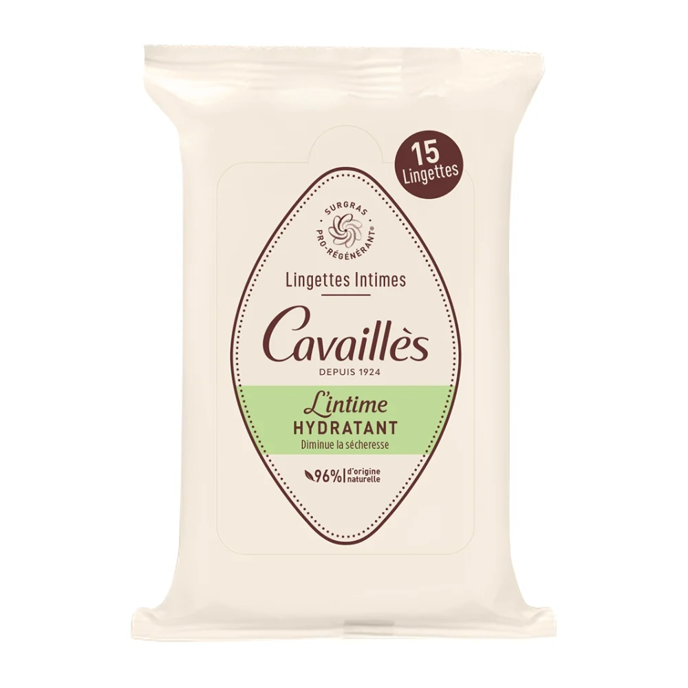 Cavailles Lingettes Intimes Secheresse 15u