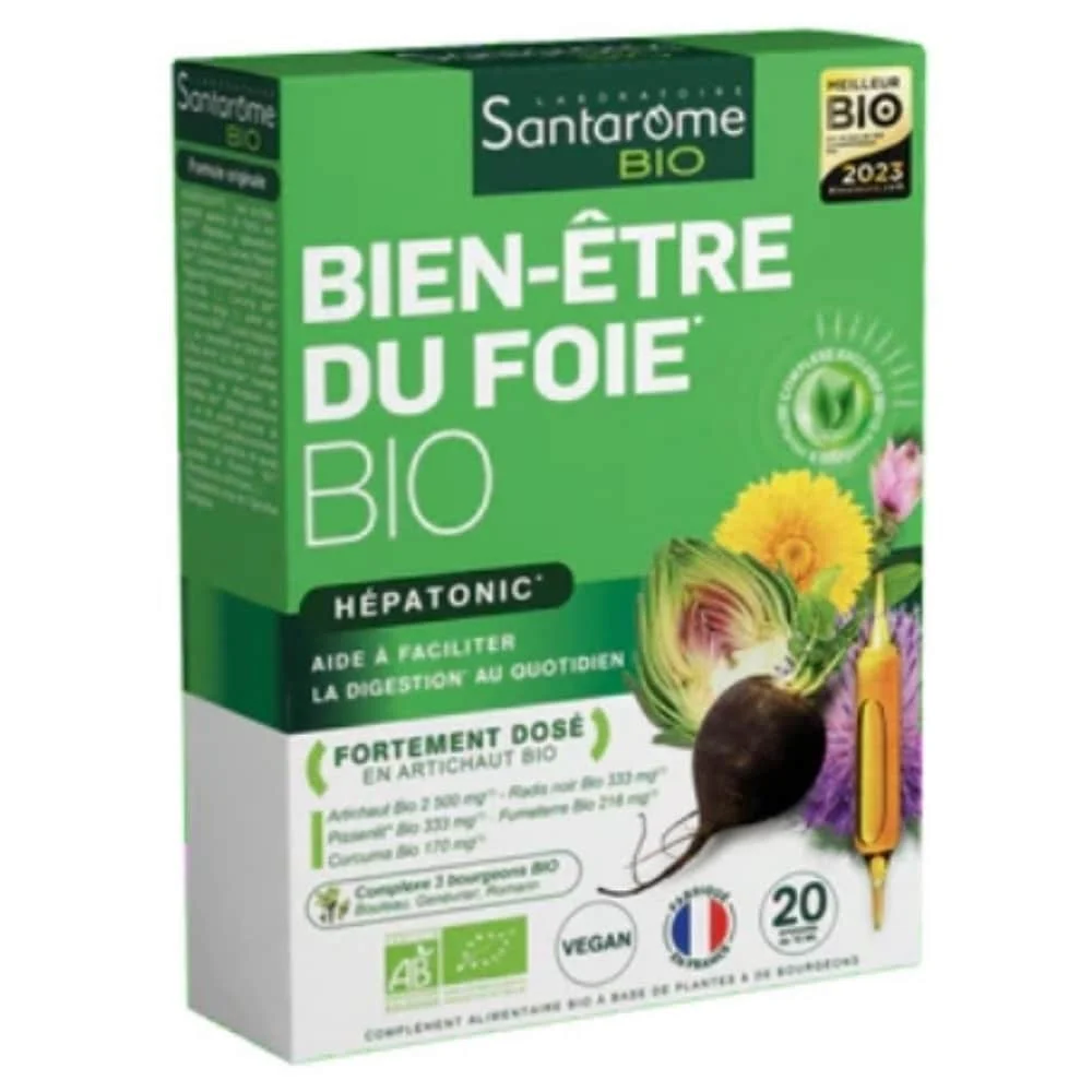 Santarome Bio Bien Etre Du Foie Hepatonic Ampoules 20u