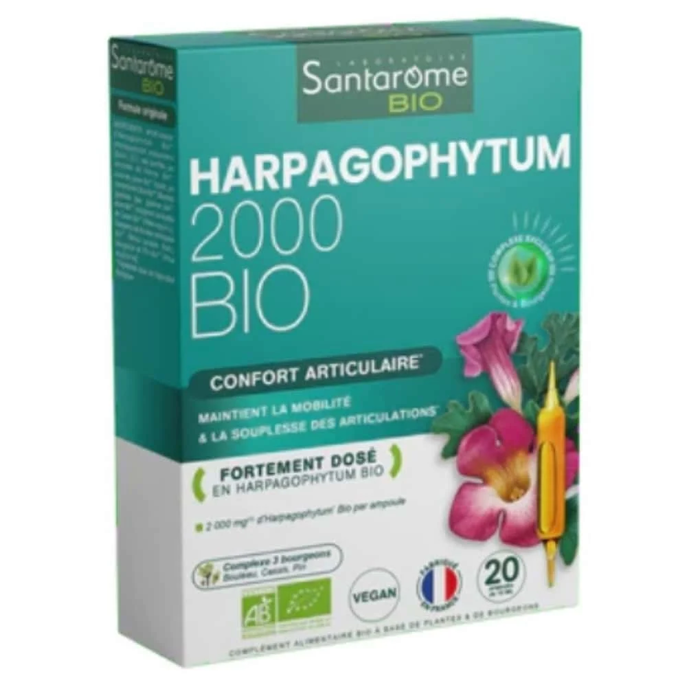 Santarome Bio Harpagophytum 2000 Confort Articulaire Ampoules 20u