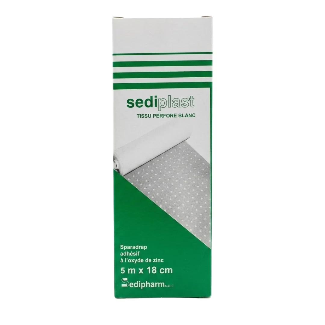 Sediplast Sparadrap Perfore Blanc 5mx18cm