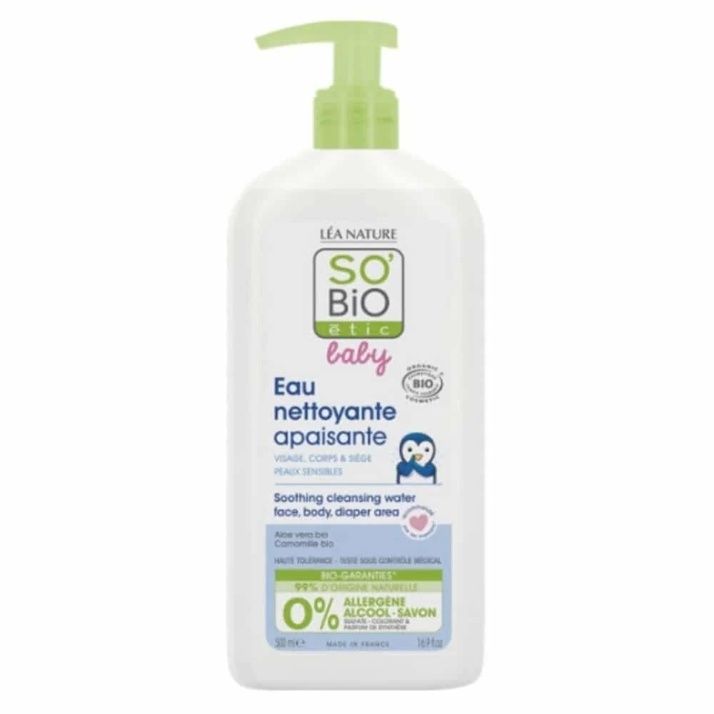 So Bio Baby Eau Nettoyante Apaisante Bio 500ml
