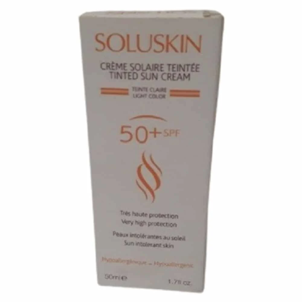 Soluskin Creme Solaire Teinte Claire Spf50 50ml