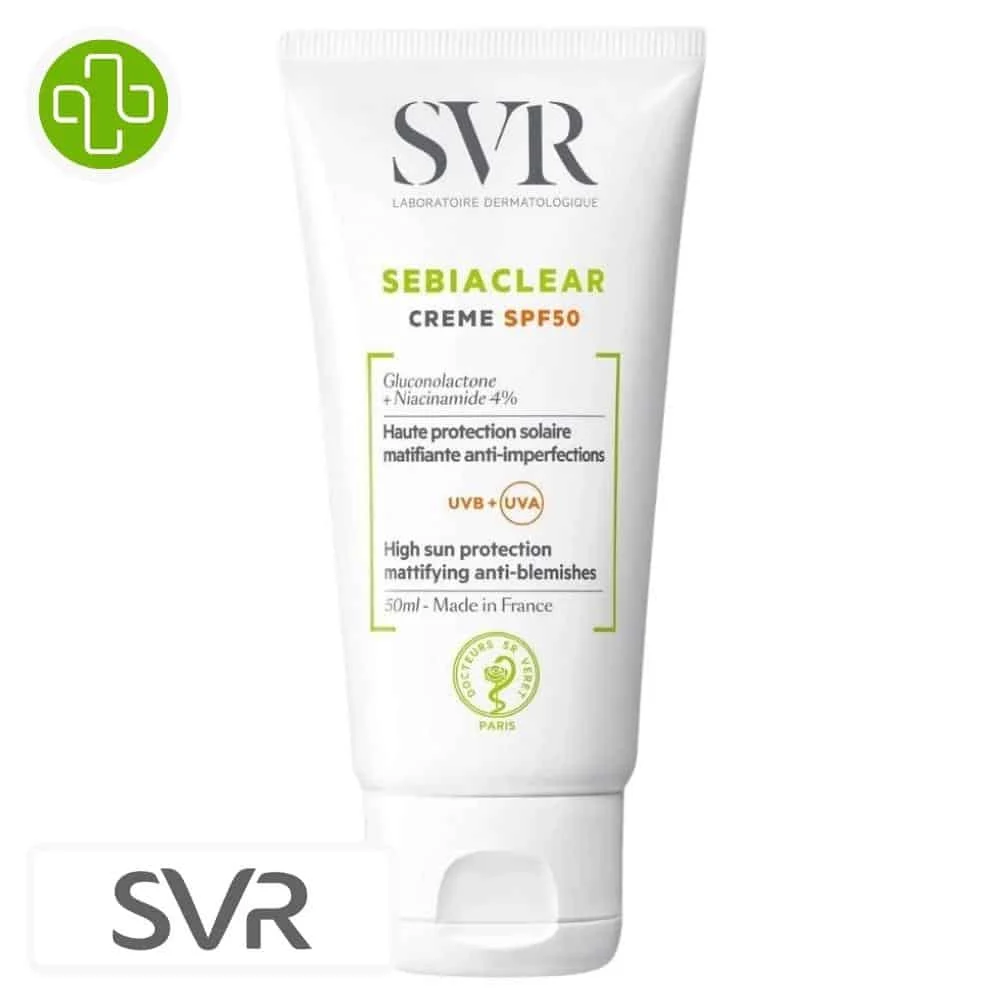 Svr Sebiaclear Creme Solaire Matifiante Anti Imperfections Spf50 40ml