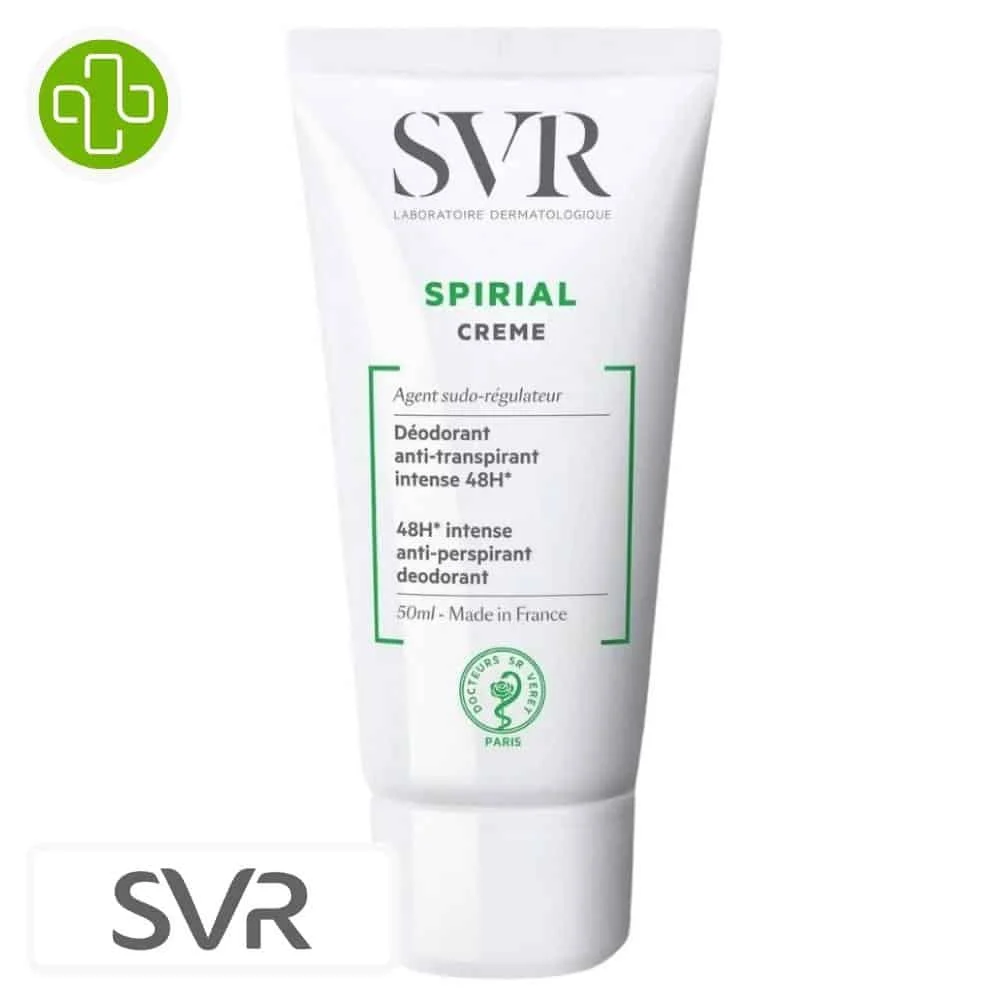 Svr Spirial Creme Deodorant Anti Transpirant Intense 48h 50ml