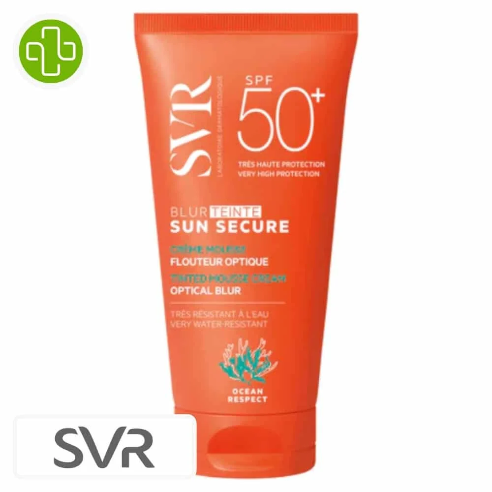 Svr Sun Secure Blur Creme Mousse Teintee Flouteur Optique Spf50 50ml