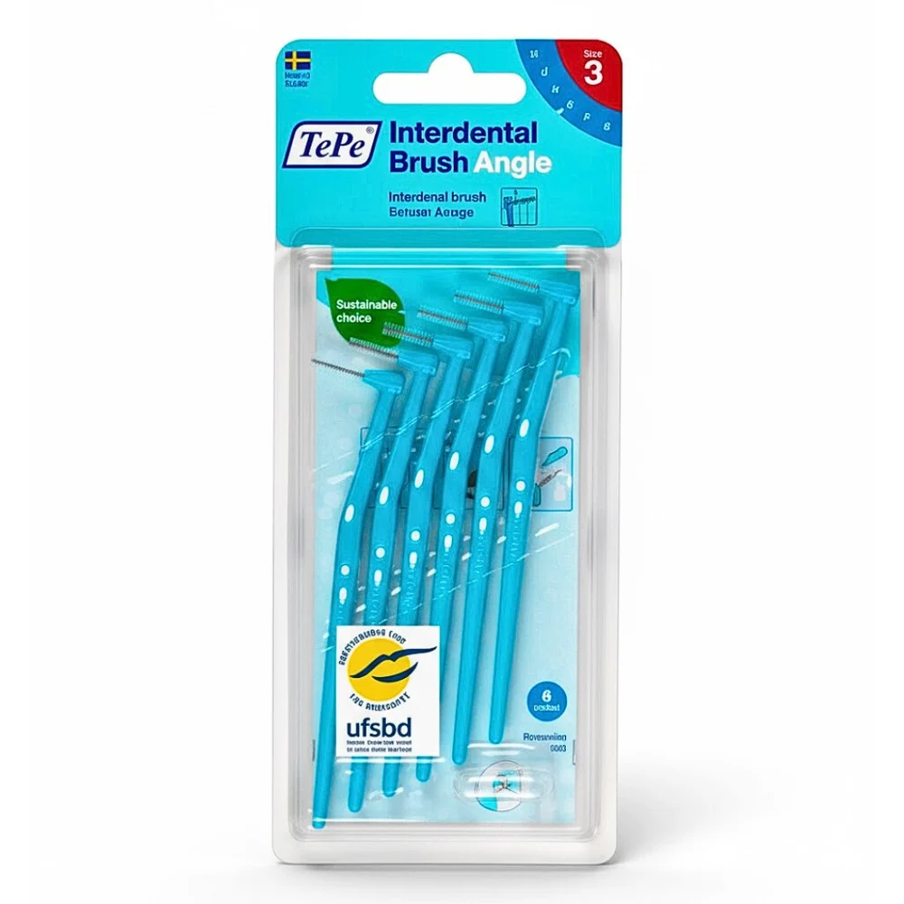Tepe Tepe Interdental Brush Angle Bleu 06mm Taille 3 6u