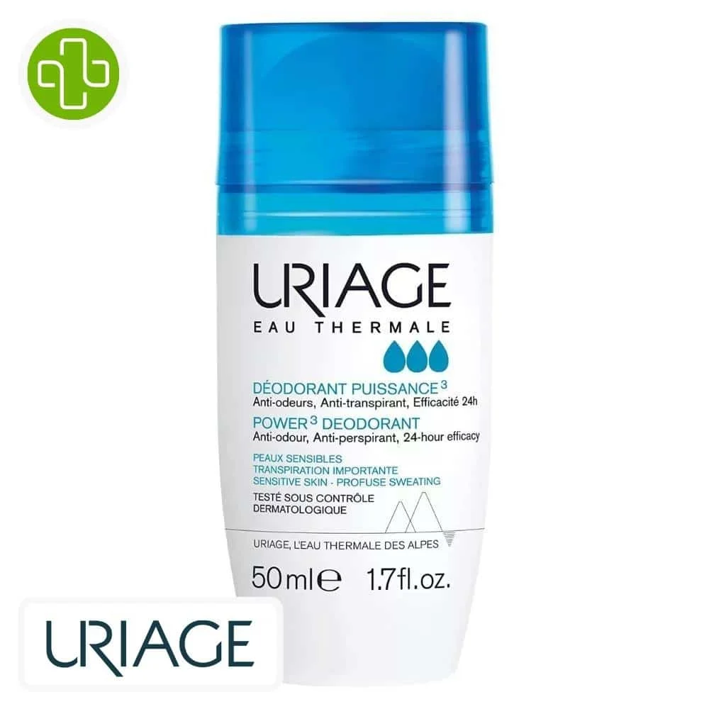 Uriage Deodorant Puissance 3 Anti Transpirant 24h Roll On 50ml