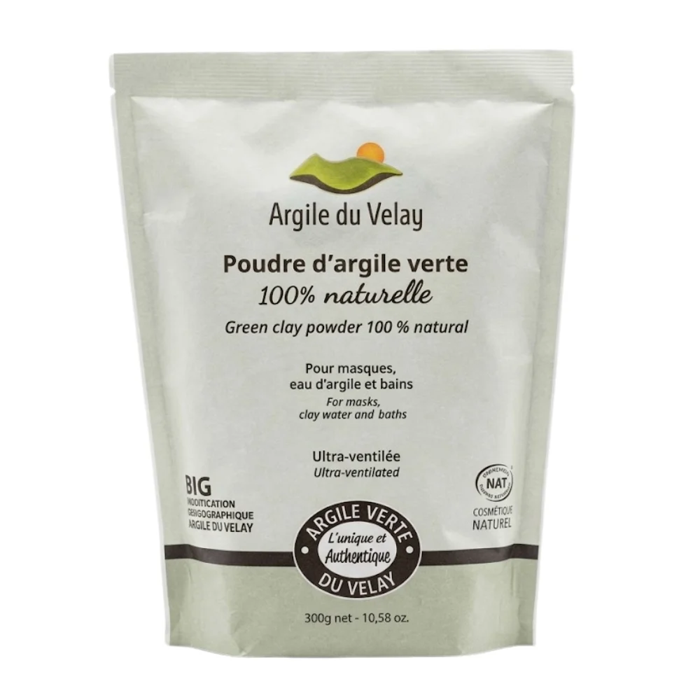 Velay Poudre D Argile Verte Naturelle Masque Eau D Argile Et Bain De Douceur 300g 2