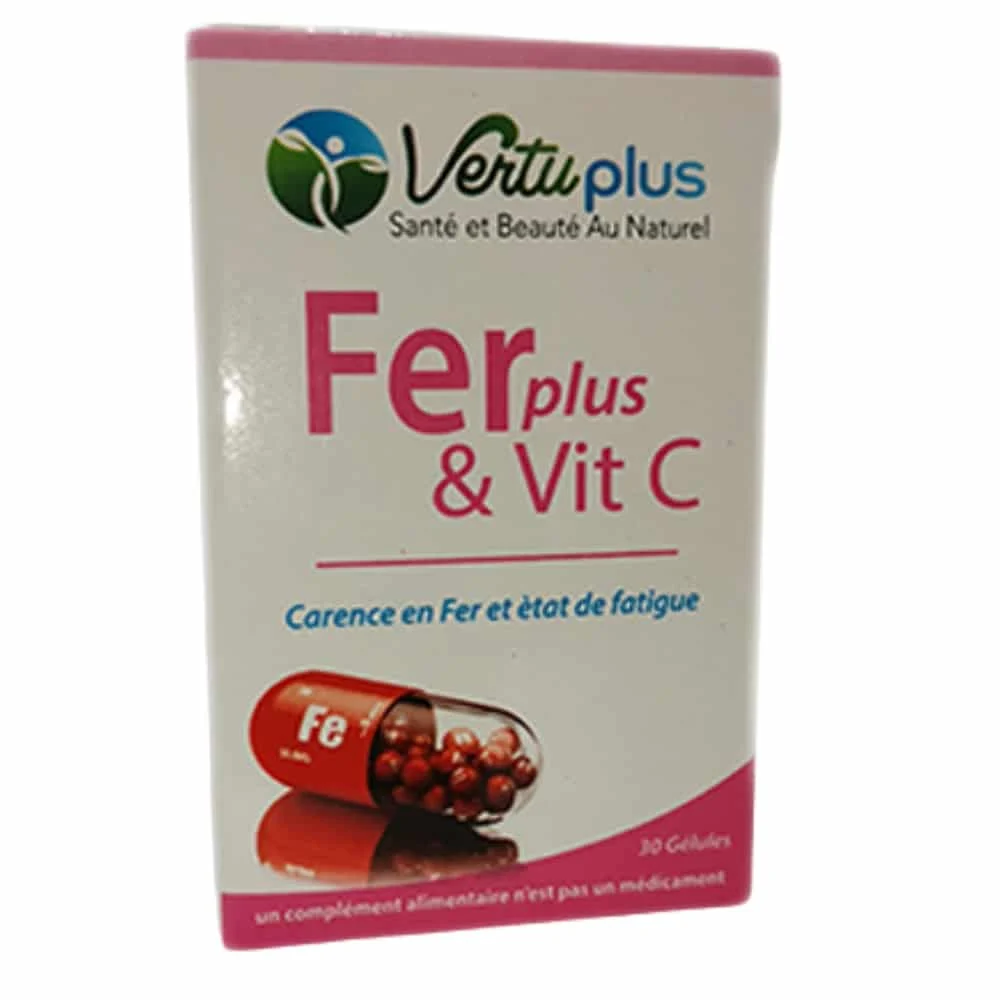 Vertuplus Ferplus Et Vit C Carence En Fer Et Etat De Fatigue 30 Gelules