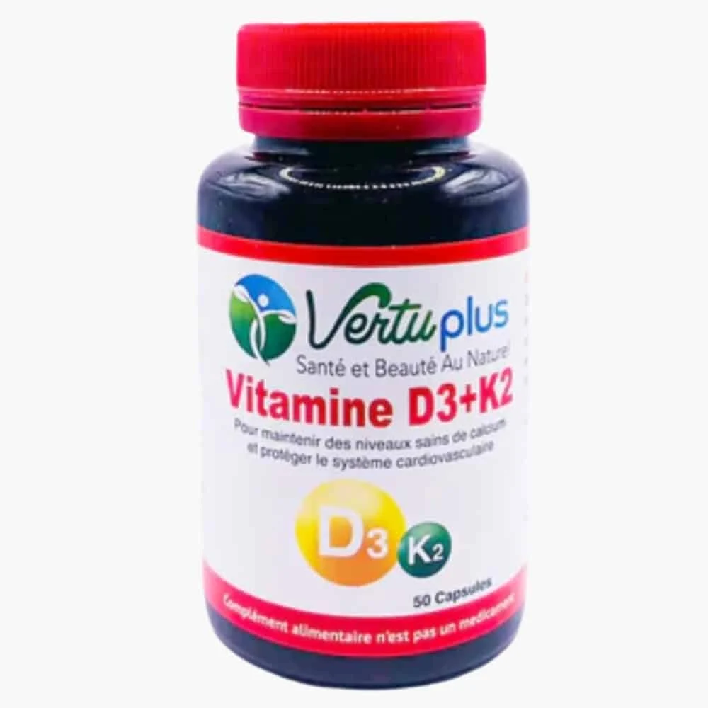 Vertuplus Vitamine D3k2 Systeme Cardiovasculaire 50 Capsules