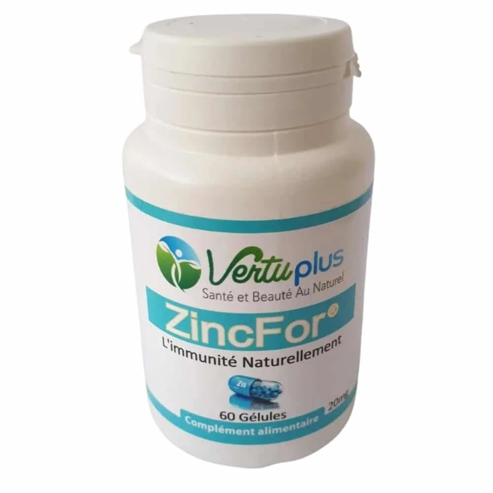 Vertuplus Zincfor Imunite 60 Gelules