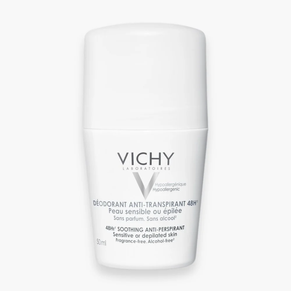 Vichy Deodorant Roll On Anti Transpirant Peau Sensible Ou Epilee 48h 50ml