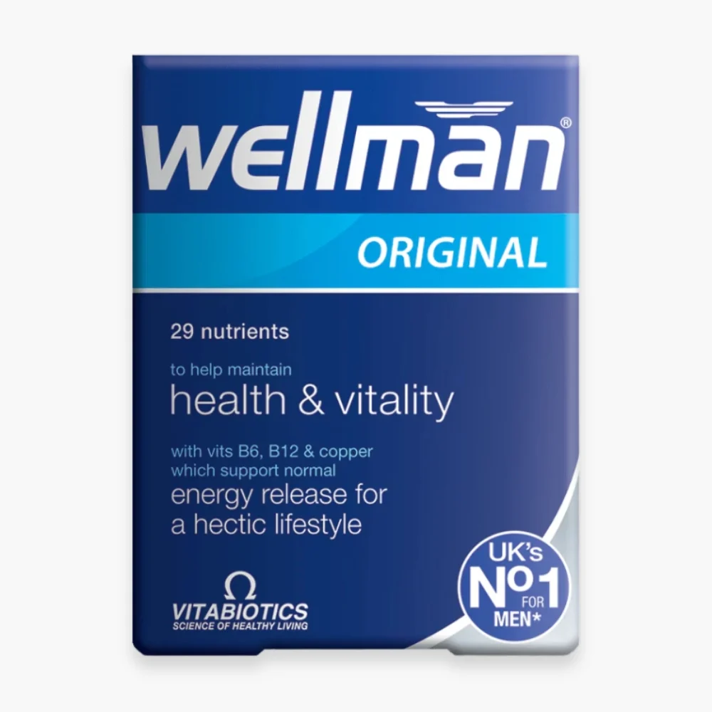 Vitabiotics Wellman Sante Vitalite Homme 30 Comprimes