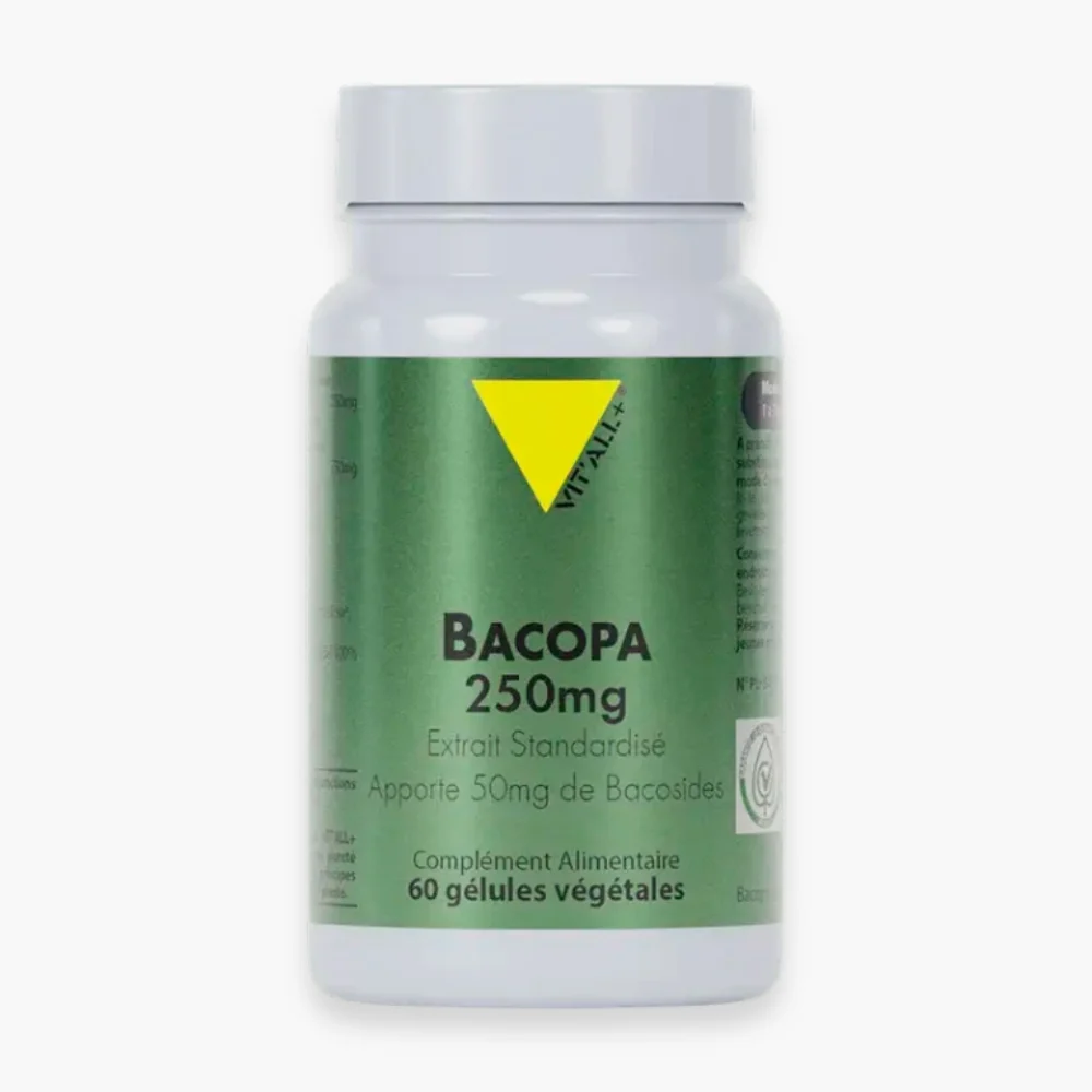 Vitall Bacopa 250mg Extrait Standardise 50mg De Bacosides 60 Gelules