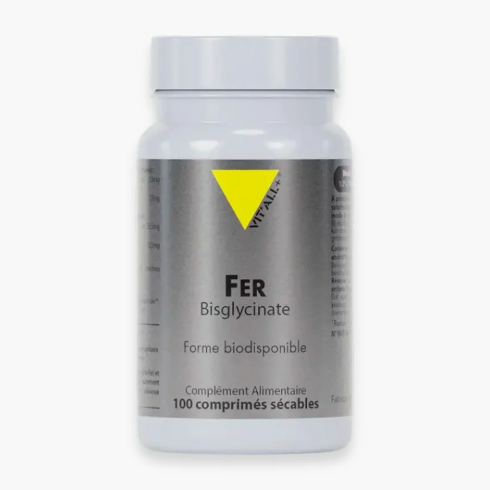 Vitall Fer Bisglycinate 27mg Forme Biodisponible 100 Comprimes