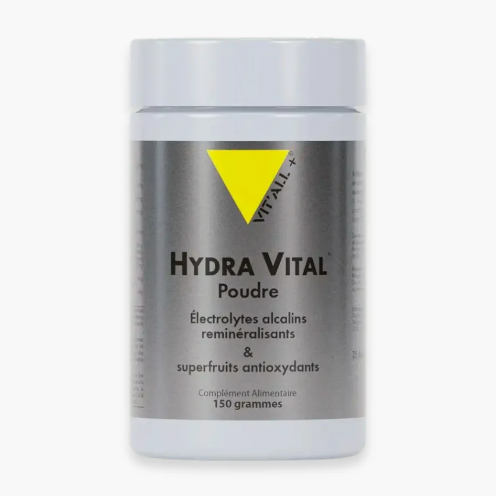 Vitall Hydra Vital Electrolytes Alcalins Remineralisant Superfruits Antioxydants En Poudre 150g
