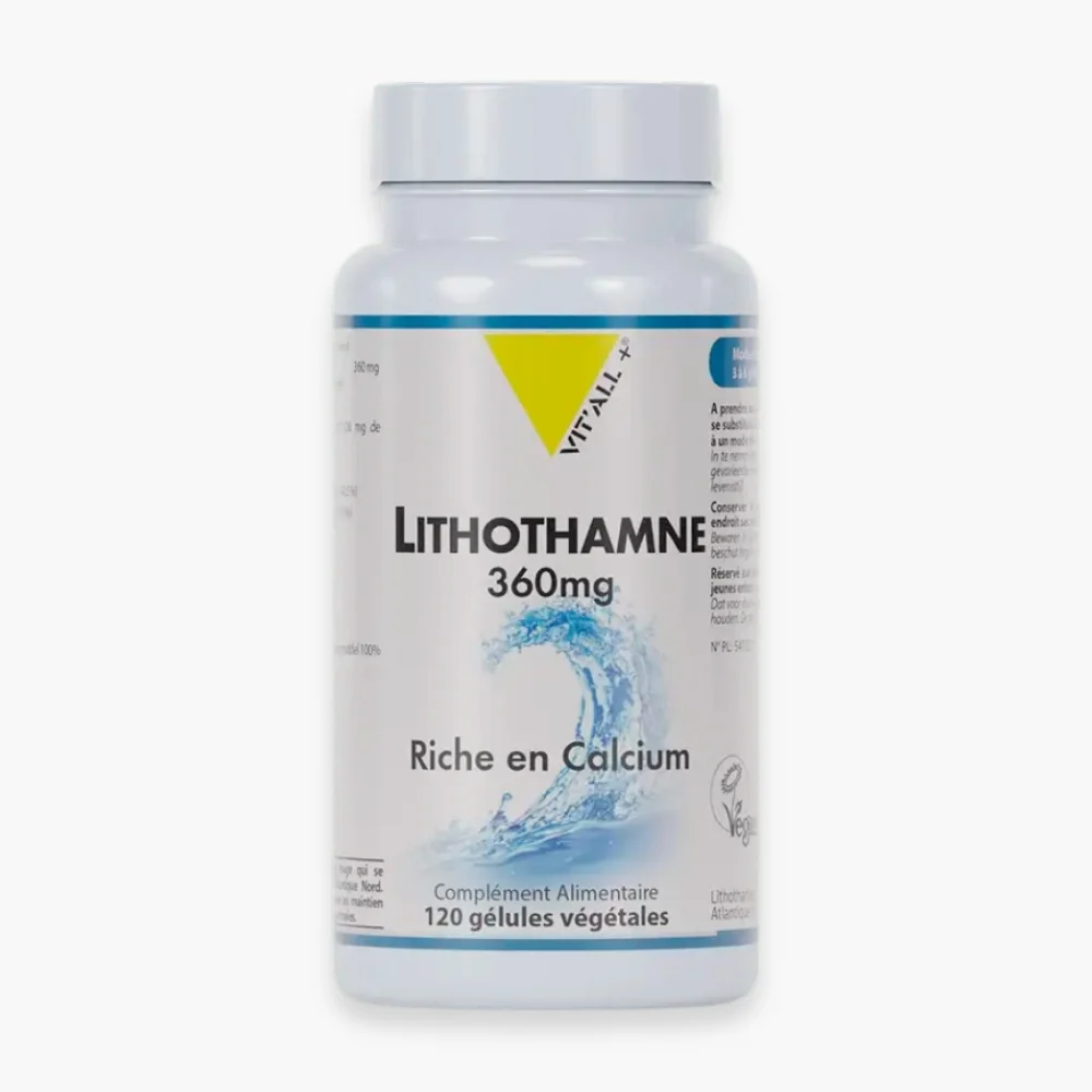 Vitall Lithothamne 360mg Riche En Calcium 120 Gelules