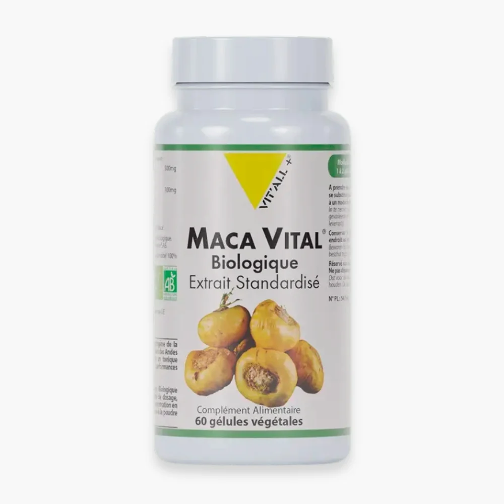 Vitall Maca Vital Biologique 500mg Extrait Standardise 30 Gelules