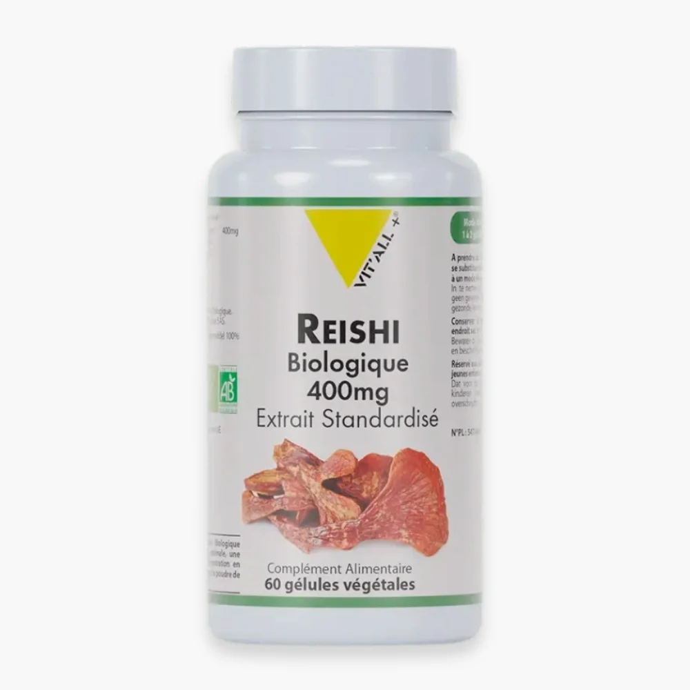 Vitall Reishi Biologique 400mg Extrait Standardise 60 Gelules
