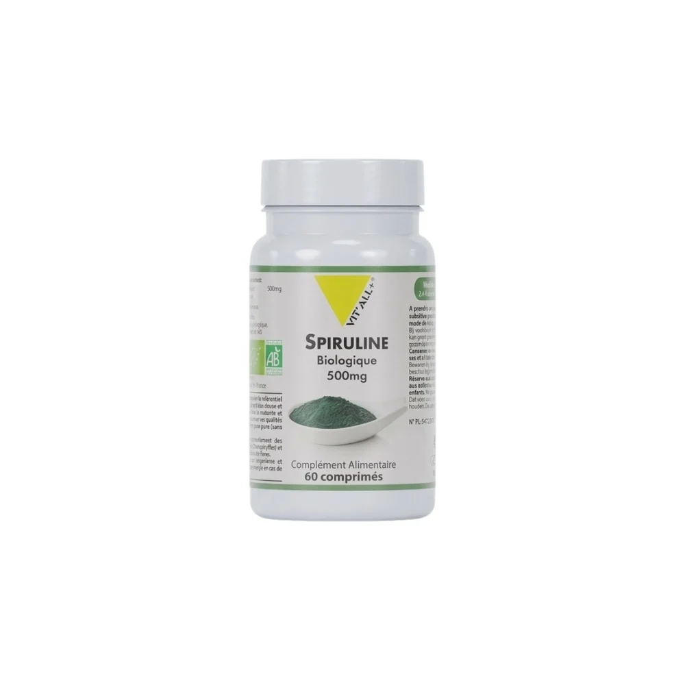 Vitall Spiruline 500 Mg 60 Capsules