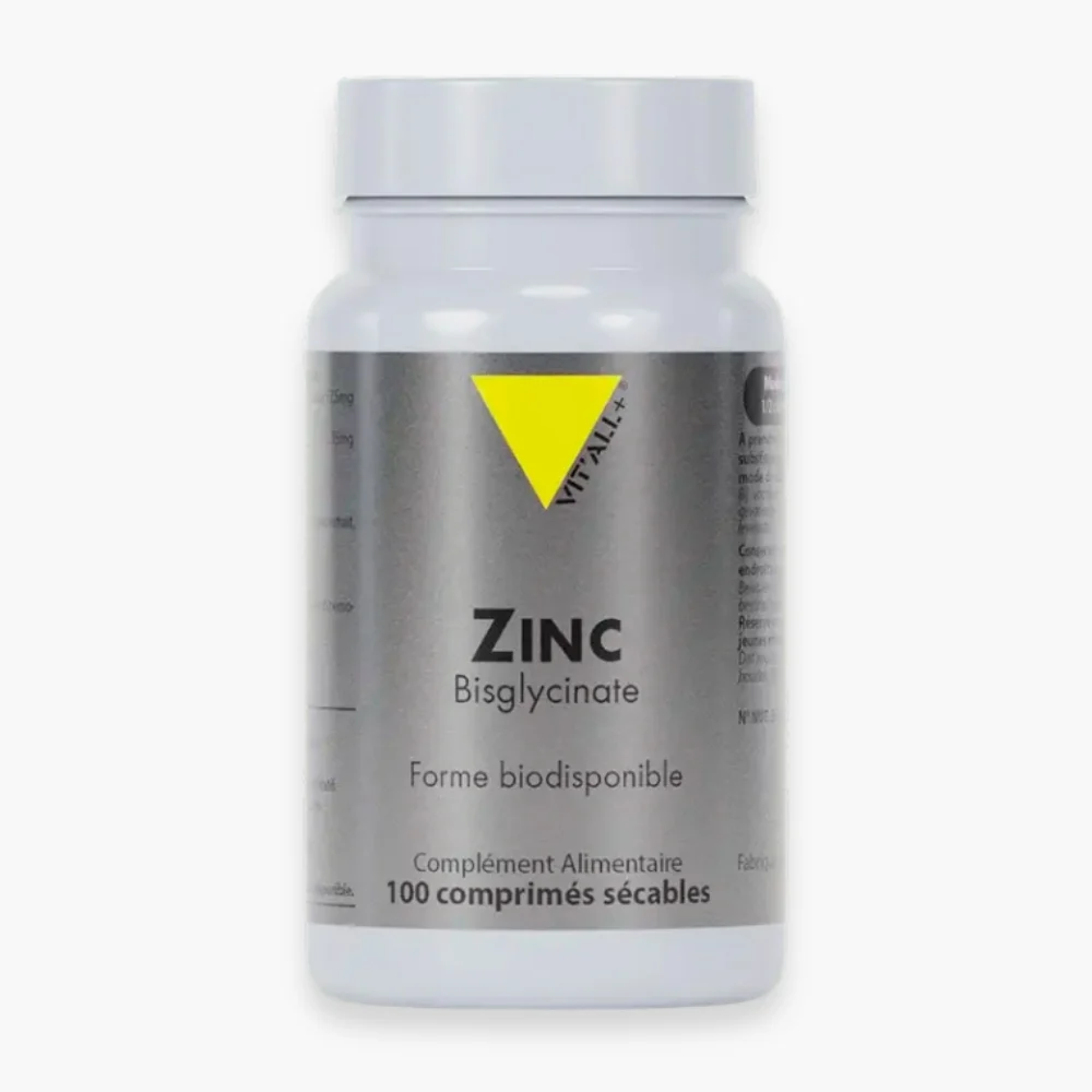 Vitall Zinc Bisglycinate Forme Biodisponible 100 Comprimes