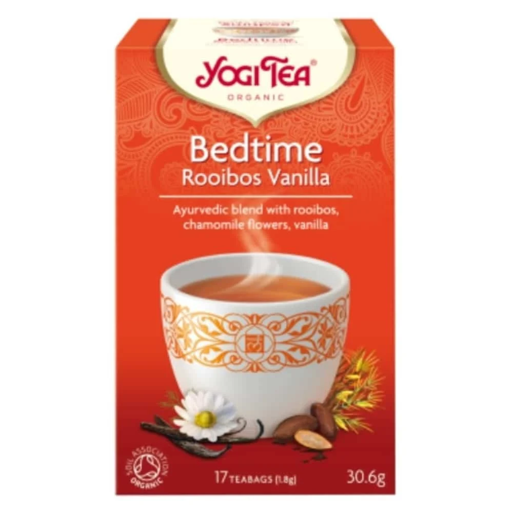 Yogi Tea Bonne Nuit Infusion Ayurvedique Rooibos Camomille Et Vanille Sachets Bio 17u