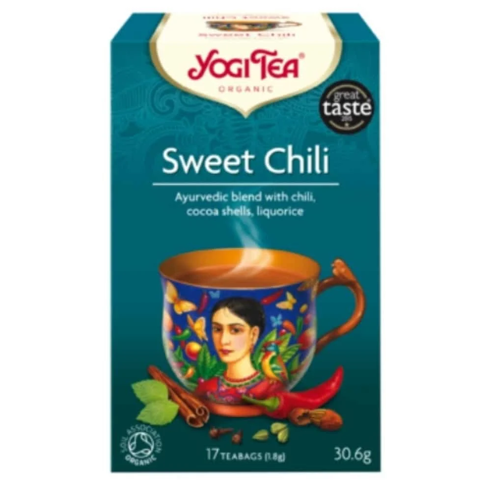 Yogi Tea Chili Doux Infusion Ayurvedique Ecorce De Cacao Et Reglisse Sachets Bio 17u