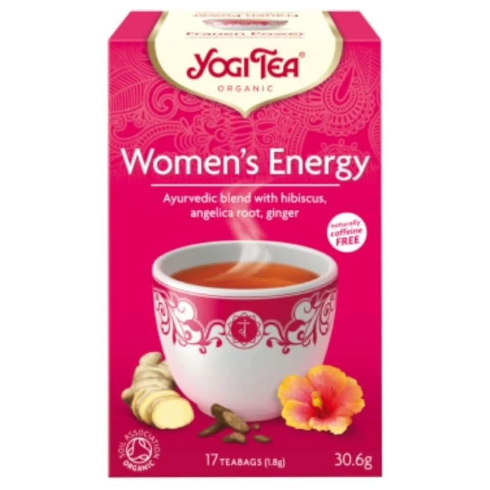 Yogi Tea Energie Feminine Infusion Ayurvedique Hibiscus Racine D Angelique Et Gingembre Sachets Bio 17u