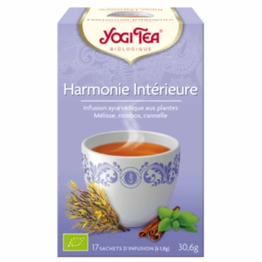 Yogi Tea Harmonie Interieur Infusion Melisse Rooibos Et Cannelle Sachets Bio 17u